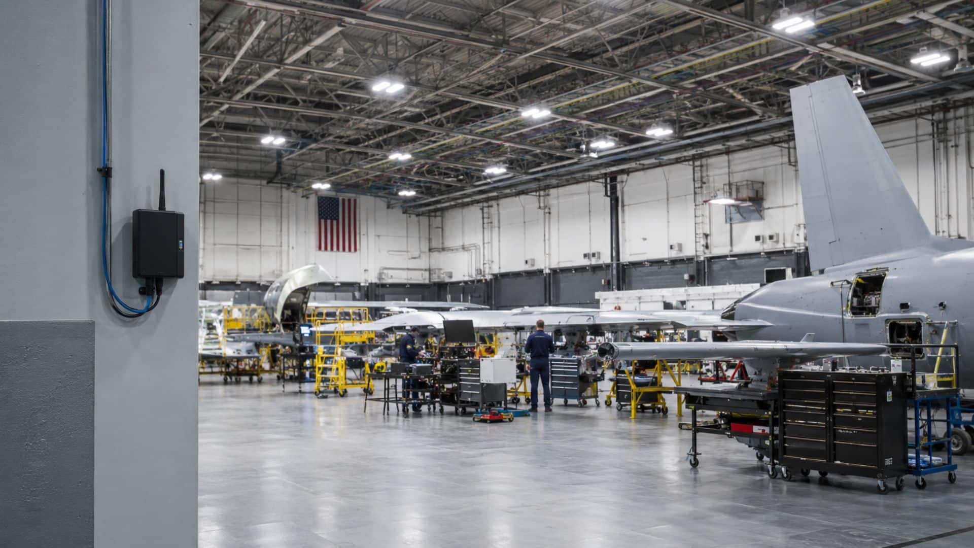 ai-in-classified-environments-v01 Gateway deployment inside a classified defense manufacturing facility supporting AI in classified environments